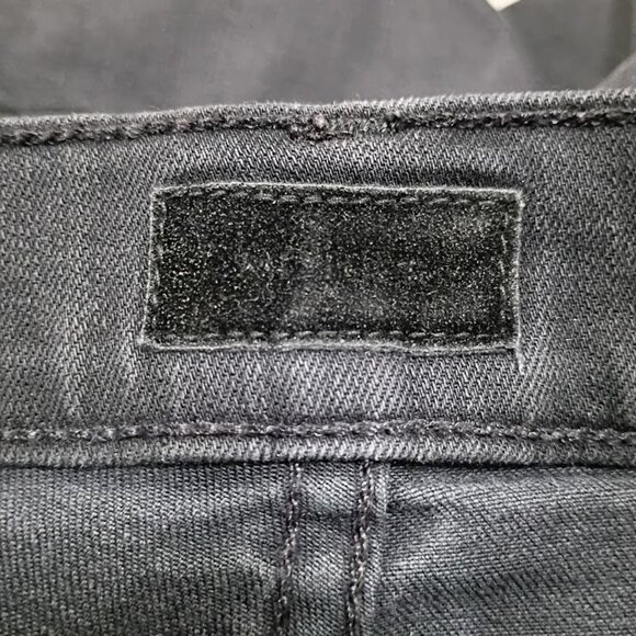 Mother Insider Crop Black Jeans Wash Size 27  Denim Mid-Rise Raw Hem - Picture 15 of 15